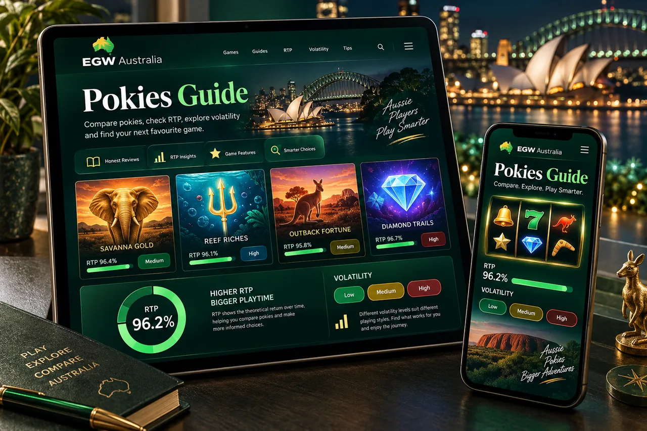 EGW Australia pokies RTP and volatility dashboard